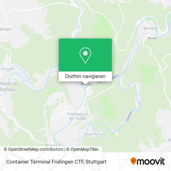 Container Terminal Fridingen CTF Karte