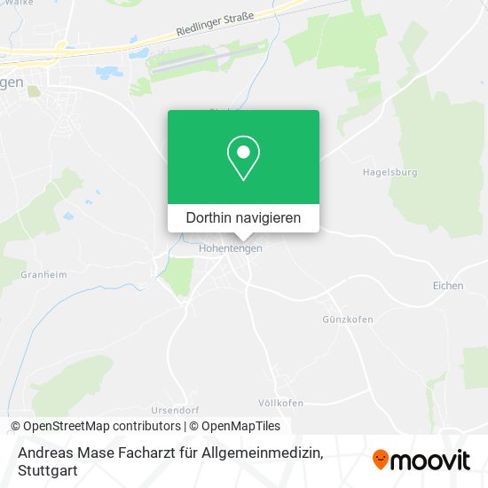 Andreas Mase Facharzt für Allgemeinmedizin Karte