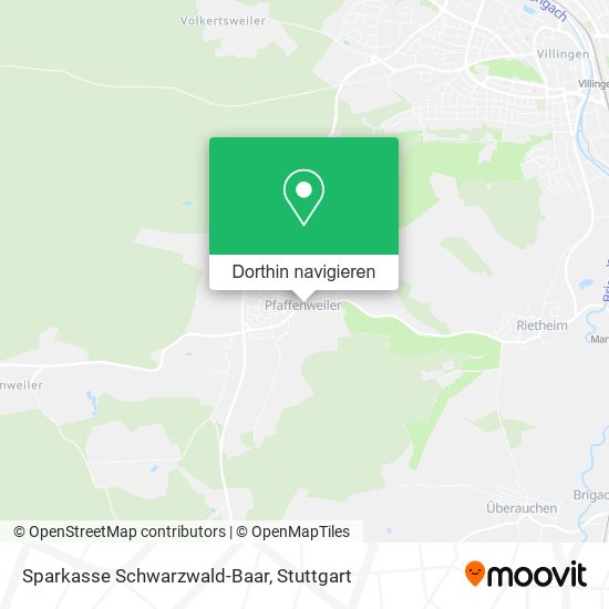 Sparkasse Schwarzwald-Baar Karte