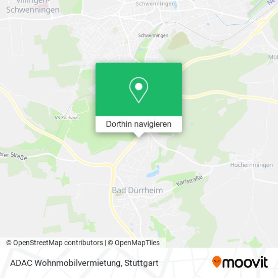 ADAC Wohnmobilvermietung Karte