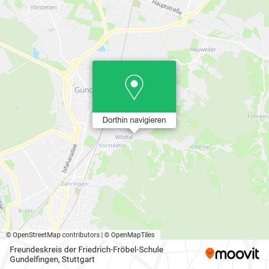 Freundeskreis der Friedrich-Fröbel-Schule Gundelfingen Karte