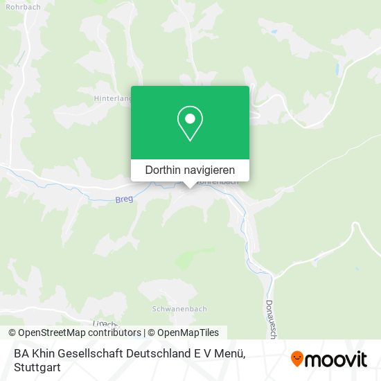 BA Khin Gesellschaft Deutschland E V Menü Karte