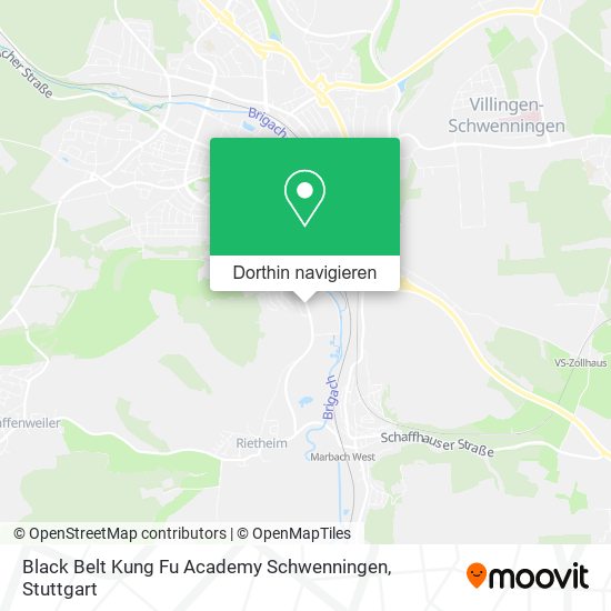 Black Belt Kung Fu Academy Schwenningen Karte