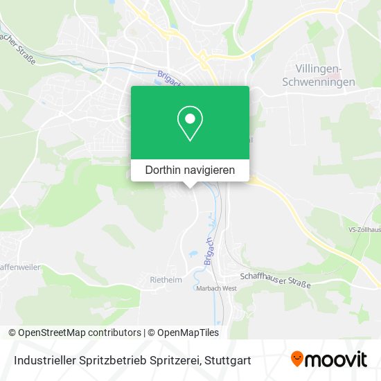 Industrieller Spritzbetrieb Spritzerei Karte