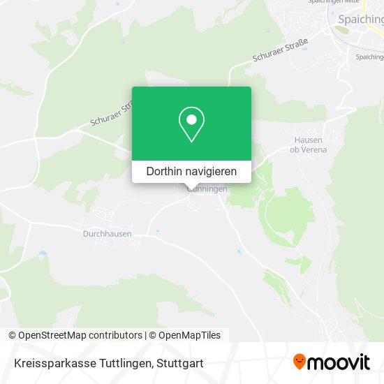 Kreissparkasse Tuttlingen Karte