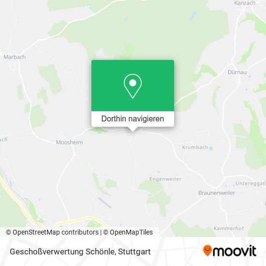 Geschoßverwertung Schönle Karte