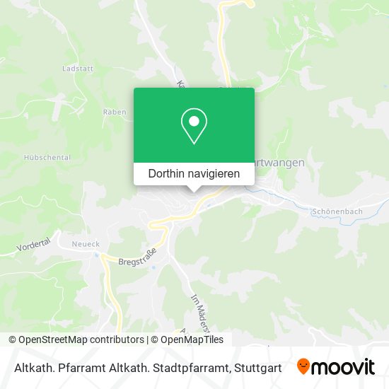 Altkath. Pfarramt Altkath. Stadtpfarramt Karte