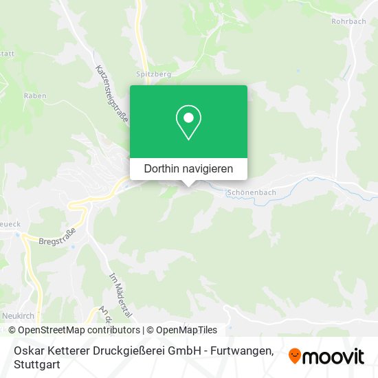 Oskar Ketterer Druckgießerei GmbH - Furtwangen Karte