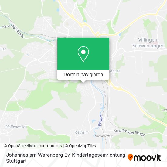 Johannes am Warenberg Ev. Kindertageseinrichtung Karte