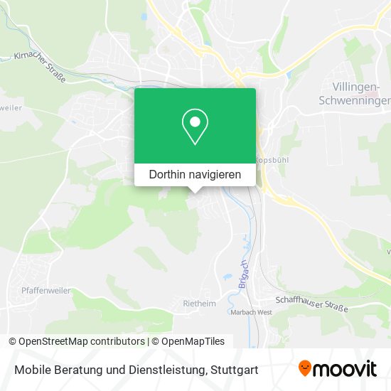 Mobile Beratung und Dienstleistung Karte
