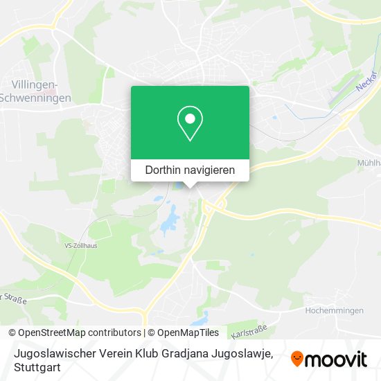 Jugoslawischer Verein Klub Gradjana Jugoslawje Karte