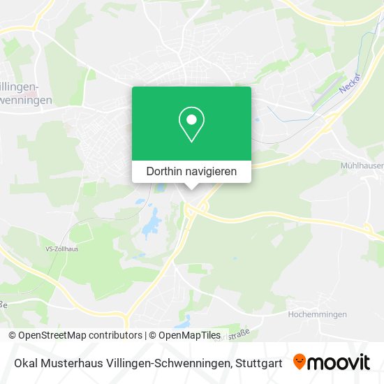 Okal Musterhaus Villingen-Schwenningen Karte