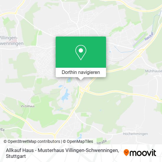 Allkauf Haus - Musterhaus Villingen-Schwenningen Karte