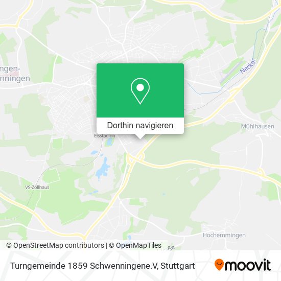 Turngemeinde 1859 Schwenningene.V Karte