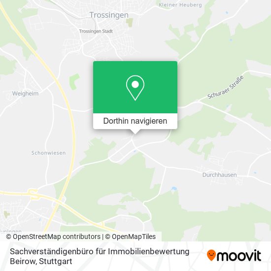 Sachverständigenbüro für Immobilienbewertung Beirow Karte