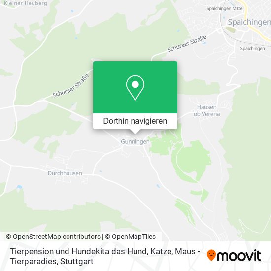 Tierpension und Hundekita das Hund, Katze, Maus - Tierparadies Karte
