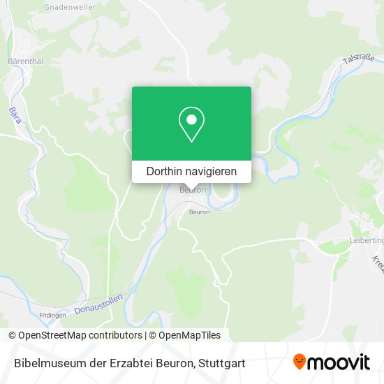 Bibelmuseum der Erzabtei Beuron Karte
