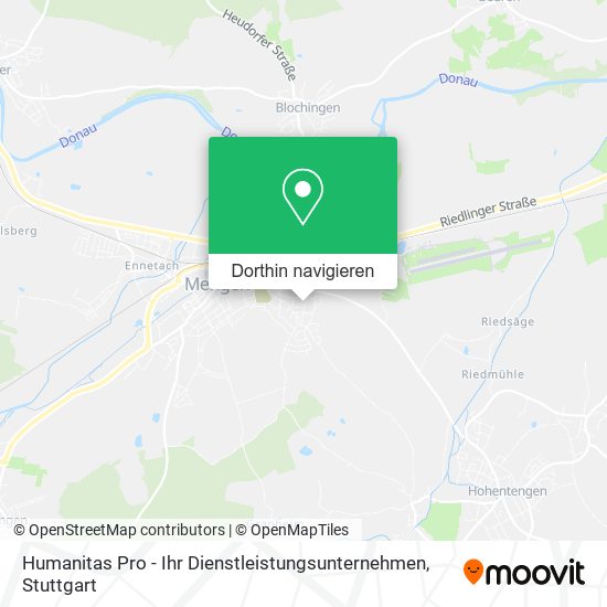 Humanitas Pro - Ihr Dienstleistungsunternehmen Karte