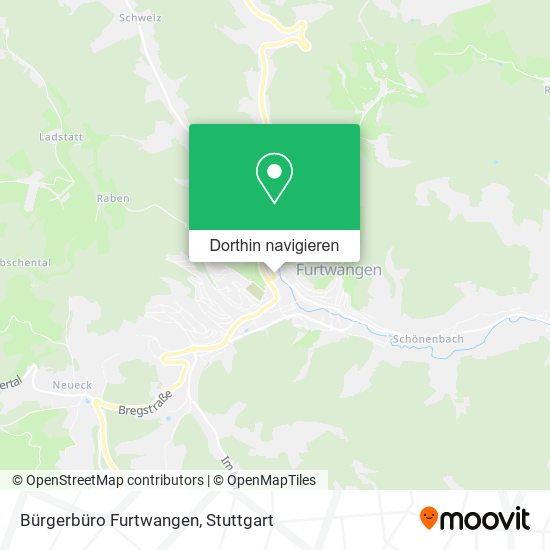 Bürgerbüro Furtwangen Karte