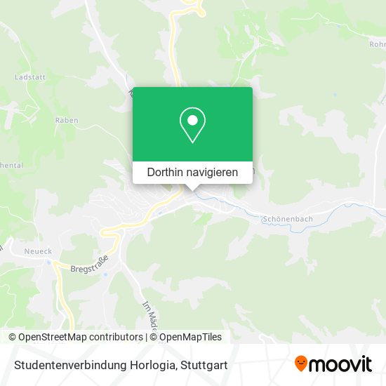 Studentenverbindung Horlogia Karte