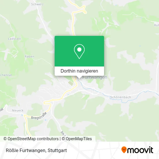 Rößle Furtwangen Karte