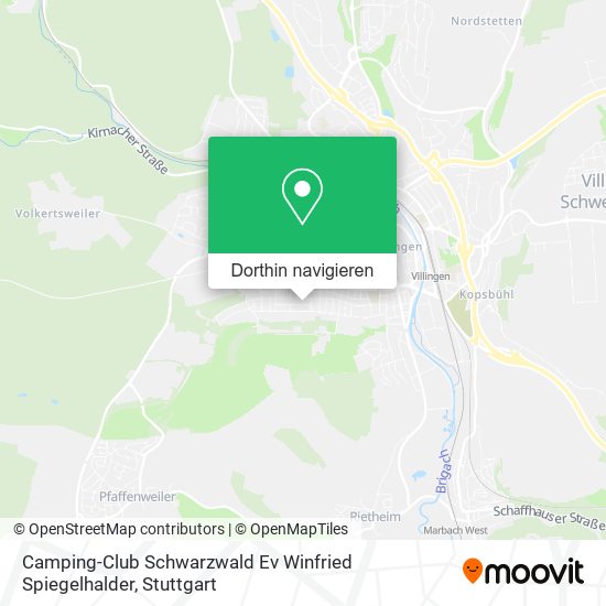 Camping-Club Schwarzwald Ev Winfried Spiegelhalder Karte