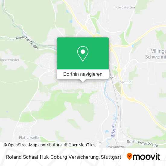 Roland Schaaf Huk-Coburg Versicherung Karte