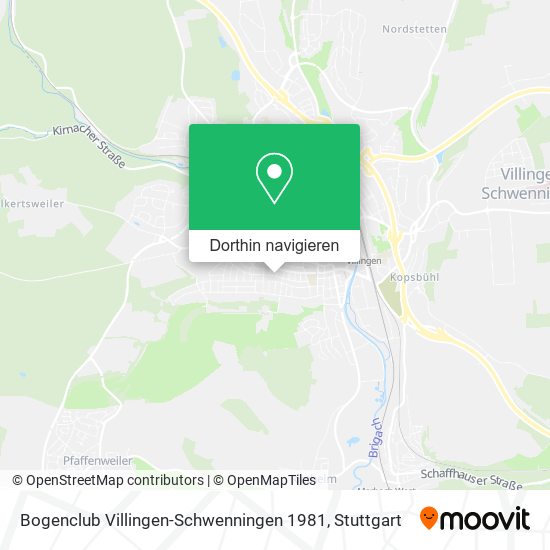 Bogenclub Villingen-Schwenningen 1981 Karte