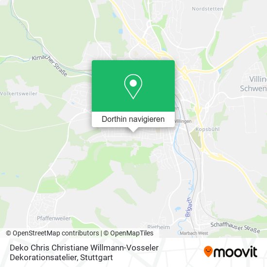Deko Chris Christiane Willmann-Vosseler Dekorationsatelier Karte