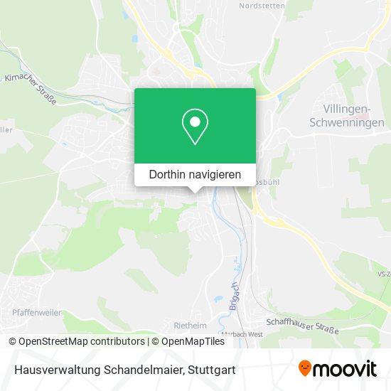 Hausverwaltung Schandelmaier Karte