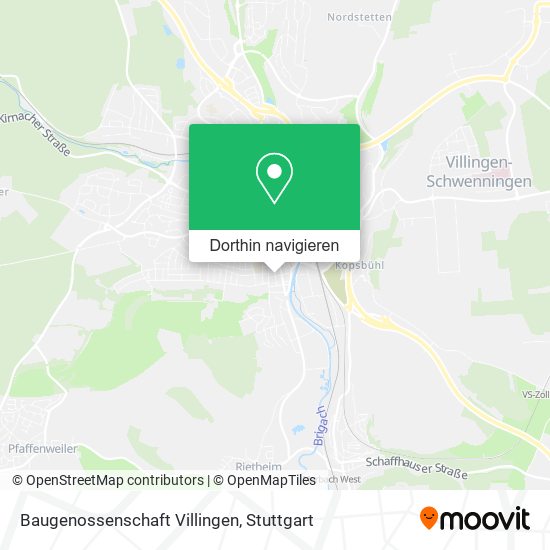 Baugenossenschaft Villingen Karte