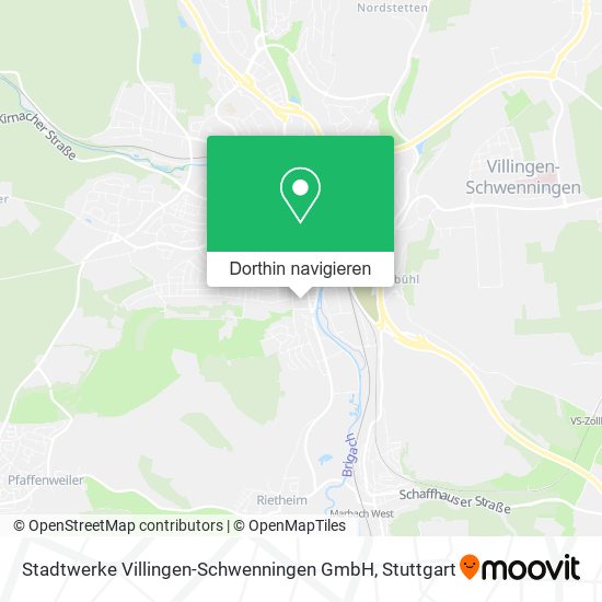 Stadtwerke Villingen-Schwenningen GmbH Karte