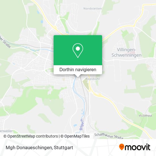 Mgh Donaueschingen Karte