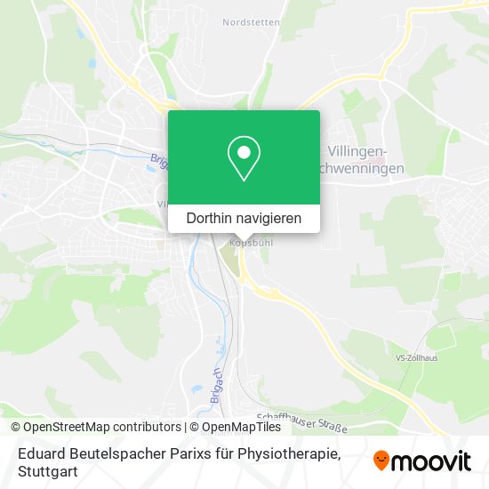Eduard Beutelspacher Parixs für Physiotherapie Karte
