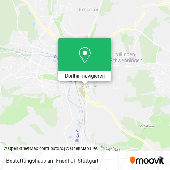 Bestattungshaus am Friedhof Karte