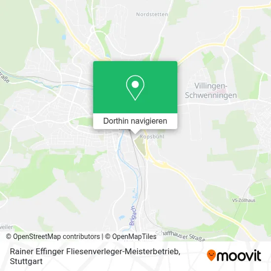 Rainer Effinger Fliesenverleger-Meisterbetrieb Karte