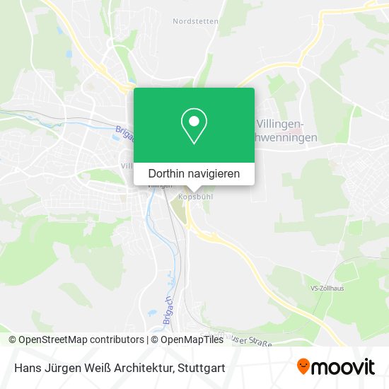 Hans Jürgen Weiß Architektur Karte