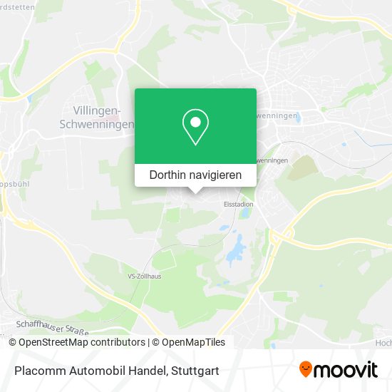 Placomm Automobil Handel Karte