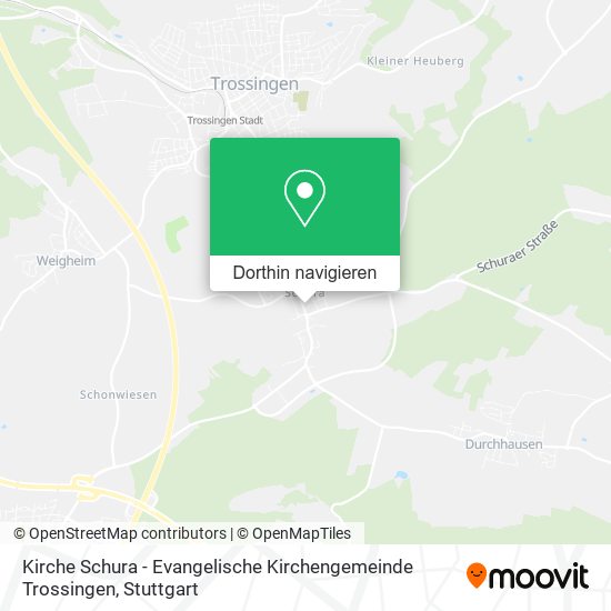 Kirche Schura - Evangelische Kirchengemeinde Trossingen Karte