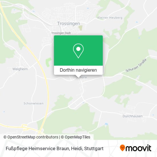 Fußpflege Heimservice Braun, Heidi Karte