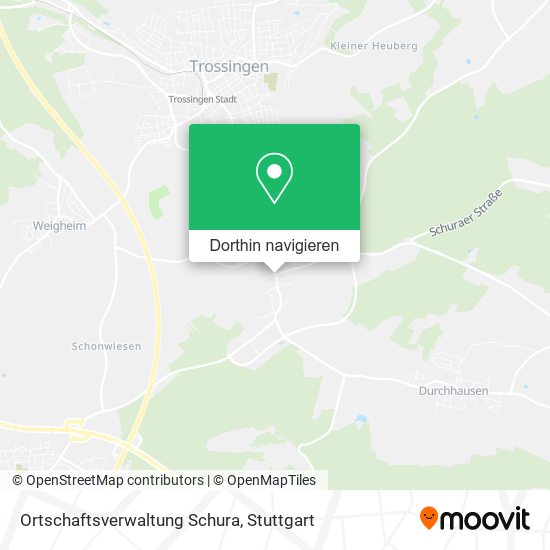 Ortschaftsverwaltung Schura Karte