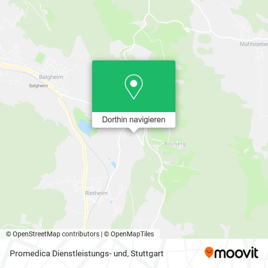 Promedica Dienstleistungs- und Karte
