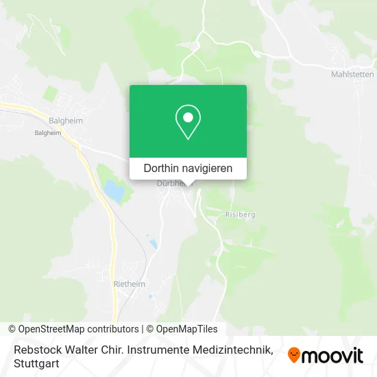 Rebstock Walter Chir. Instrumente Medizintechnik Karte