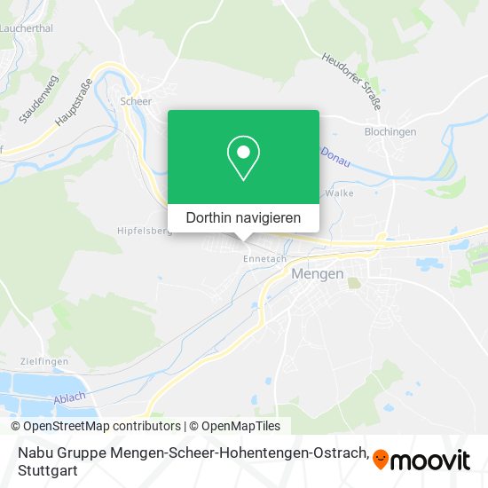 Nabu Gruppe Mengen-Scheer-Hohentengen-Ostrach Karte