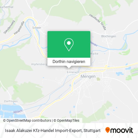 Isaak Alakuzei Kfz-Handel Import-Export Karte