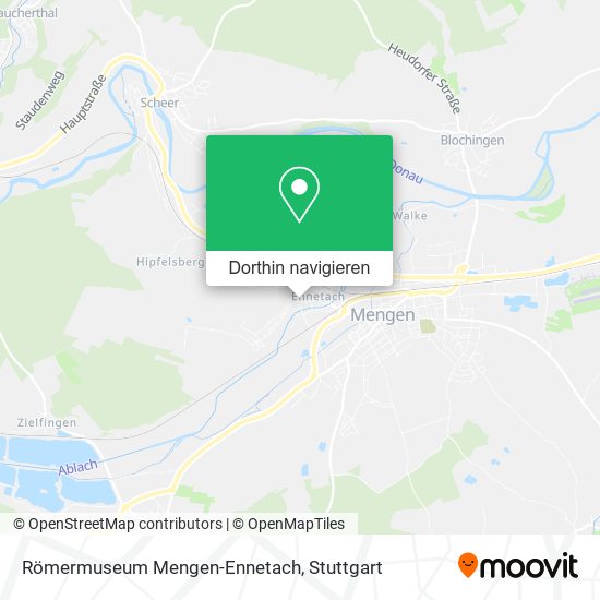 Römermuseum Mengen-Ennetach Karte