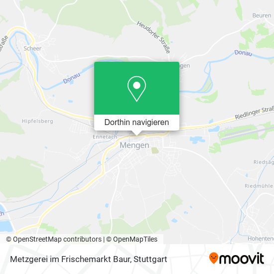 Metzgerei im Frischemarkt Baur Karte