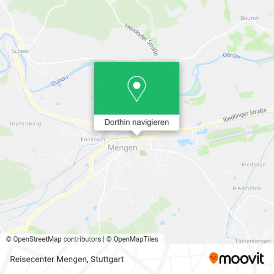 Reisecenter Mengen Karte