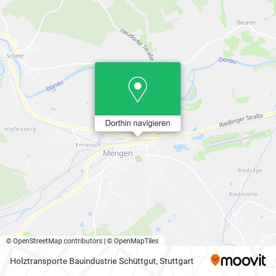 Holztransporte Bauindustrie Schüttgut Karte