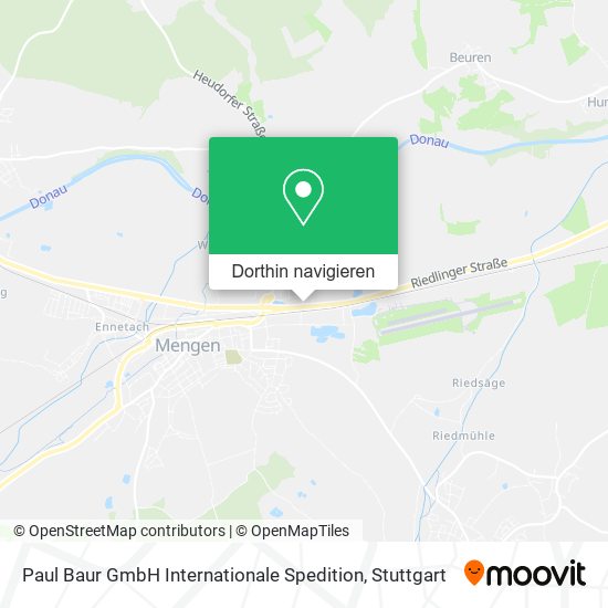 Paul Baur GmbH Internationale Spedition Karte